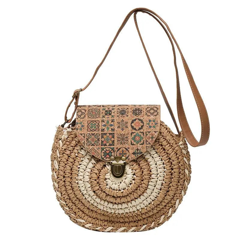 2023 Fashion Straw Beach Bag Women's Shoulder Bags