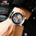 RTS Customized Accept Men's Wristwatch Hollow Out Design Water Resistance Watch for Business