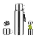 New Product 600/800/1500ml Food Grade Stainless Steel Vacuum Soup Flask Thermoses With Strainer and LED Temperature Display Lid
