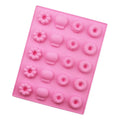 B7-10 20 Cavity Silicone Ice Cube Donut Mold Easy Release Frozen Ice Cream Mold for Candy Chocolate Cooling