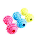 Bite Resistant Dog Rubber Toy Dumbbell Molar Pet Toy