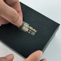 High Quality Custom Nickel Label 3D Sticker Logo Vinyl Metal Transfer Stickers for Toothpaste Skin Care Perfume Use