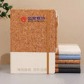 Eco-friendly Cork Leather Notebook A5 Wood Cover Elastic Journal Promotional Corporate Gift Diary Wholesale