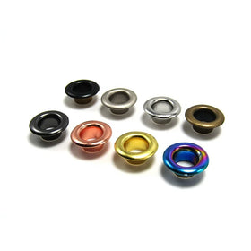 Plated Color 9mm Round Metal Grommet Brass Eyelets for Leather