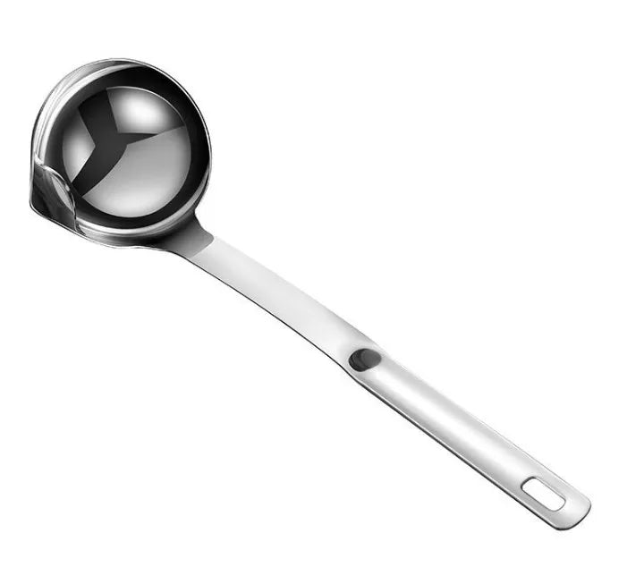 Stainless Steel Oil Soup Separation Spoon with Long Handle Mirror Polish Eco-Friendly MegaBDM