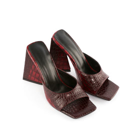 Open-toe High Heeled Slippers Summer New Fashion Square Heel Ladies Outdoor Height Increasing Super High Heels