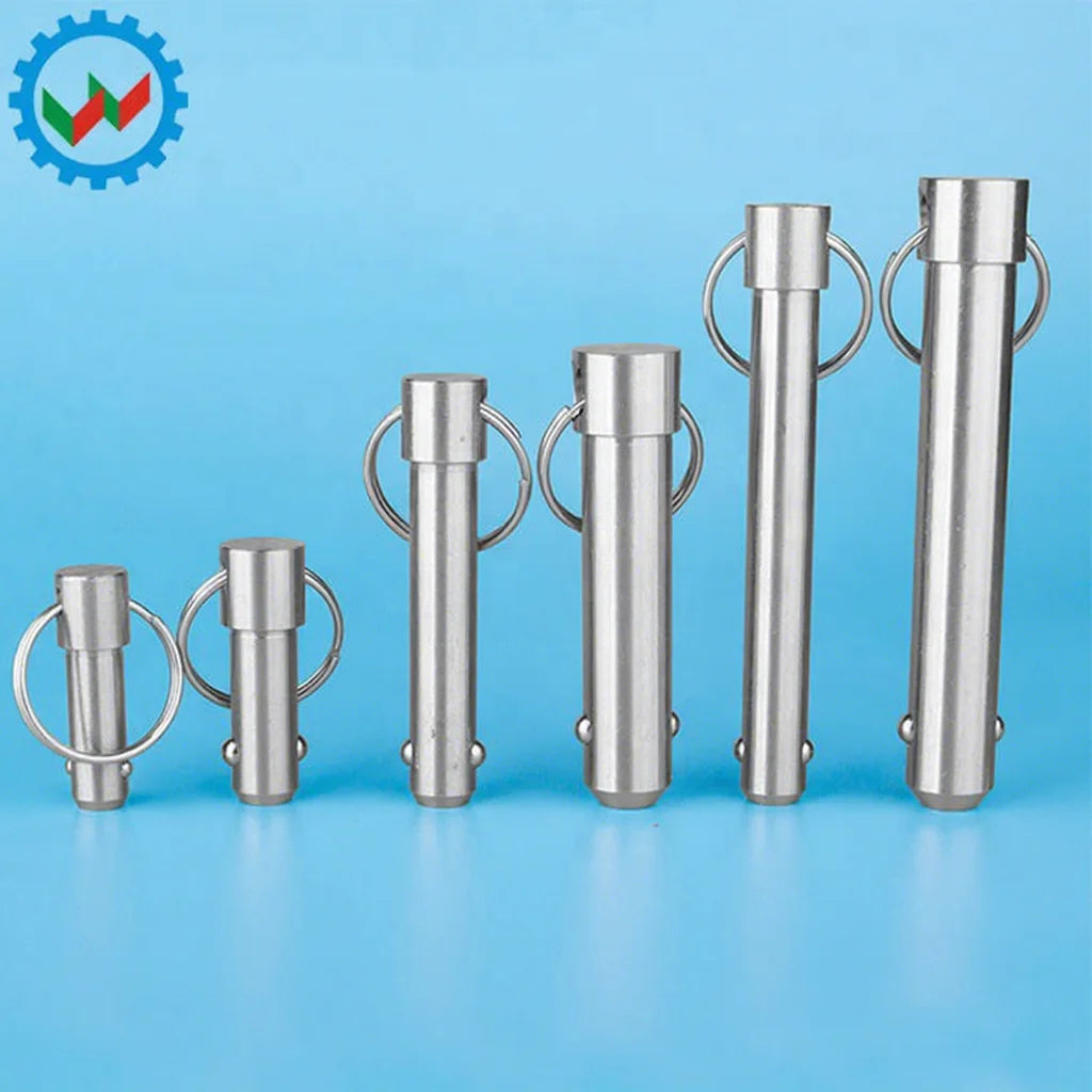 Veich Stainless Steel Double Balls Ball Lock Pin Quick Release Pins with Pull Ring Shouldered 5mm-25mm MegaBDM