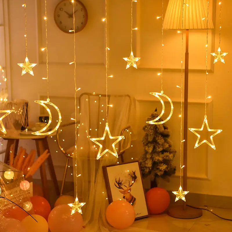 2.5M Modern Factory Indoor Star LED Christmas Light for Party and Wedding Decorations Used for Festive Lighting