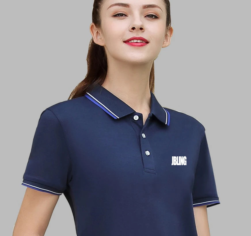 Wholesale Women's Polo Shirt Custom High Quality Viscose Polyester Working Uniform  Polo Shirt