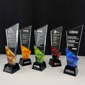 Full Color Printed Crystal Glass Awards Plaque Trophy MH-NJ0347