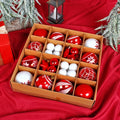 Painting Hanging Pendant Electroplating Ball Holiday Decoration Mixed Box 42 PCS Christmas Ball Set