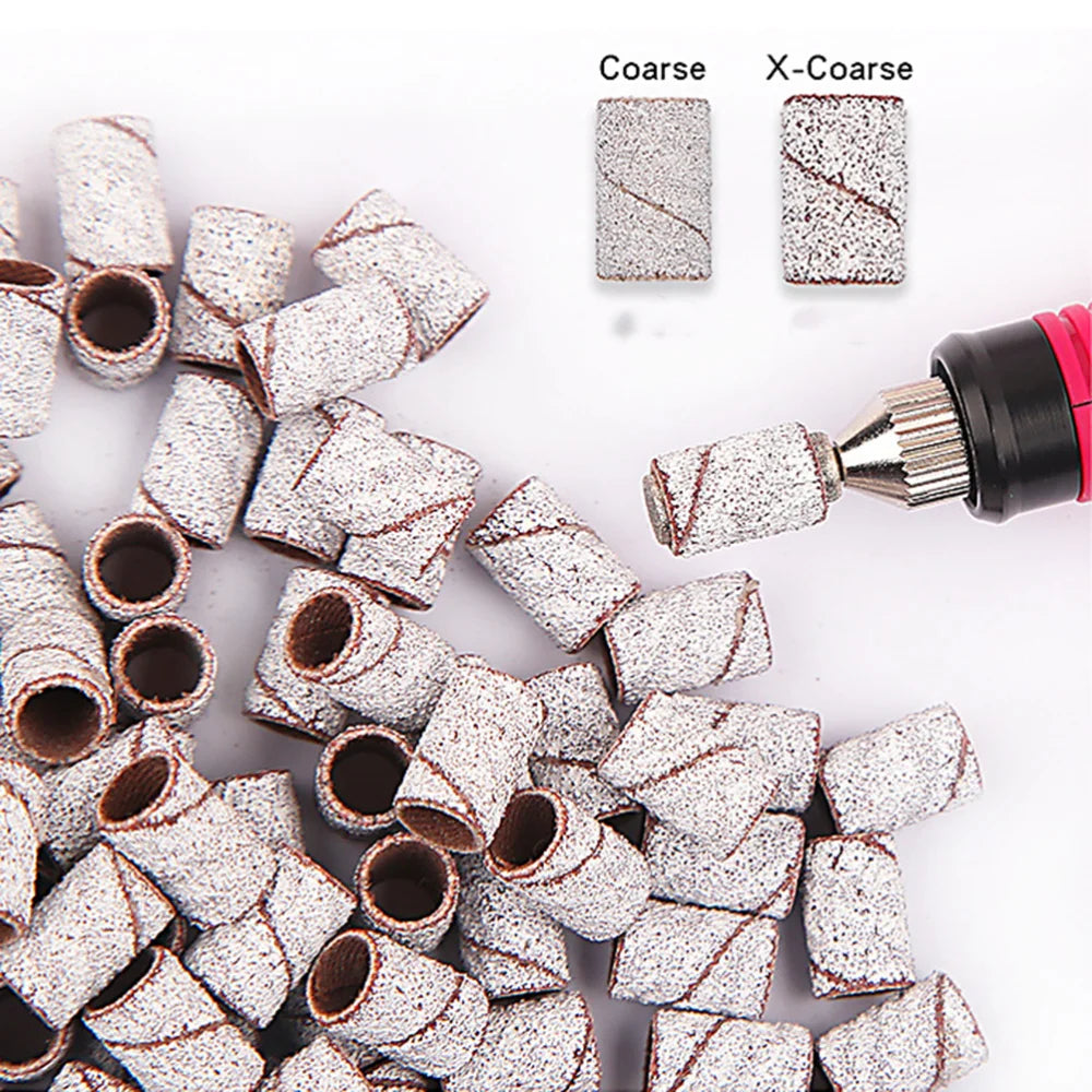 80''/120''/180" for Nail Art Sanding Bands Gel Polish Remover Tool Accessory for Electric Nail Machine Nail Drill Bits