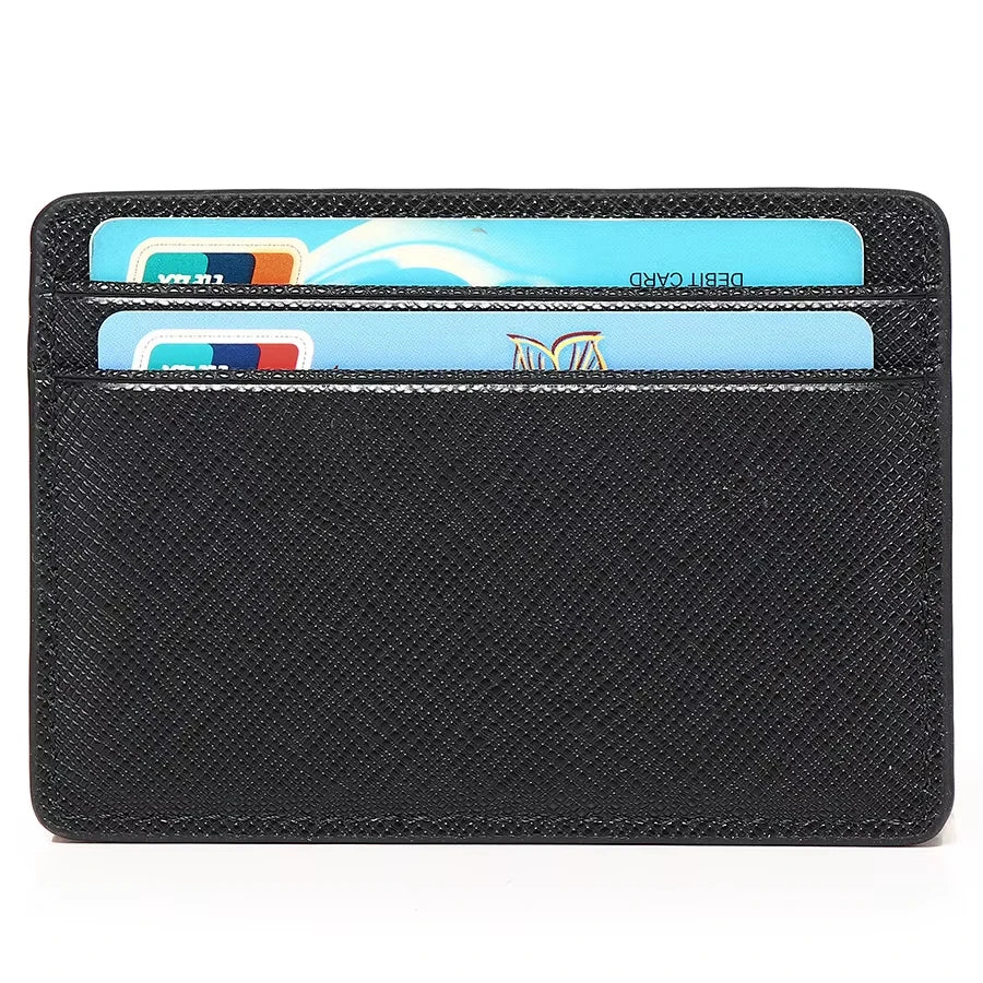 Custom Luxury  Pu Man Mens Credit Card Holders Wallet for Men