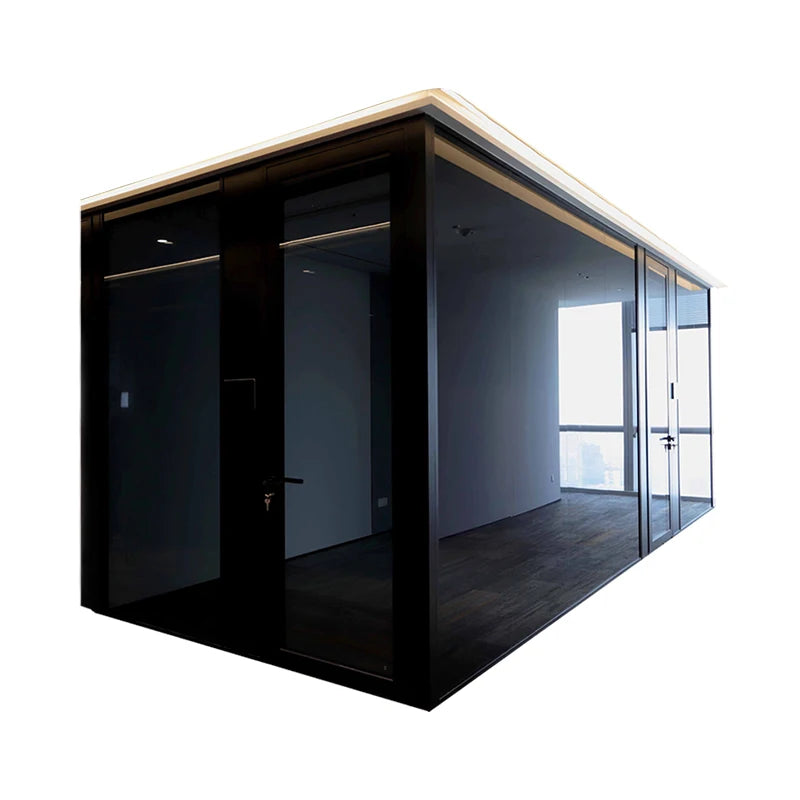 Smart Slim Aluminum Glass Office Partition Wall Dividers Open Plan System Modern Design Adjustable Warehouse Home Office