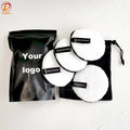 12cm Reusable Round Makeup Remover Pads Microfiber Makeup Remover Pads for Heavy Makeup Washable Face Cleansing Cloths