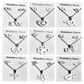 Women's Jewelry Gift Accessories Cheap Wholesale Simple Fashion Set Stainless Steel Necklace and Earrings