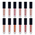 12 Color Nude Earth Color Matte Lipstick Lip Glaze Matt Liquid Lip Stick Matte Gloss Vendor