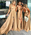 2022 Popular Deep V Wedding Guest Dress for Women Bridesmaids Party Dress with Lace Decoration New Suspender Skirt Plus Size