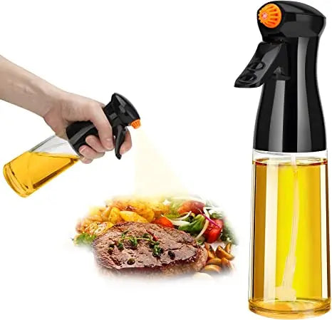 200ML Food Grade Plastic Olive Oil Dispenser Spray Bottle Durable Kitchen Oil & BBQ Cooking Silicone Brush