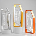Gold Silver Bronze Metal Crystal Trophy Awards MH-NJ0300