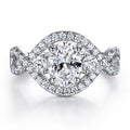 Luxury Oval Cut 1.5ct Prong Setting Rhodium Plated Thick 18K Gold Plated 925 Sterling Silver Engagement Wedding Ring