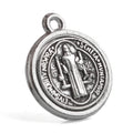 St Benedict Alloy Pendant Religious Catholic High Quality 15mm Metal Medal Pendant