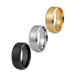 Trendy American Style 3-Piece Titanium Steel Matte Finish Fashion Rings for Men Cool Accessories