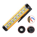 Helius New Mini XPE+7*P40 Aluminum Light Built-in 14500 Battery with Magnet Pen Clip USB Type-C Charge LED Flashlight