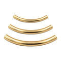 Non Tarnish GF Real 14K Gold Filled Smooth Curve Tubes for DIY Jewelry Necklace Bracelet Making Findings Accessories