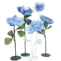 Silk Flower Stand 3 Heads Silk Walkway Stand for Garden Wedding Event Stage Decoration Window Display