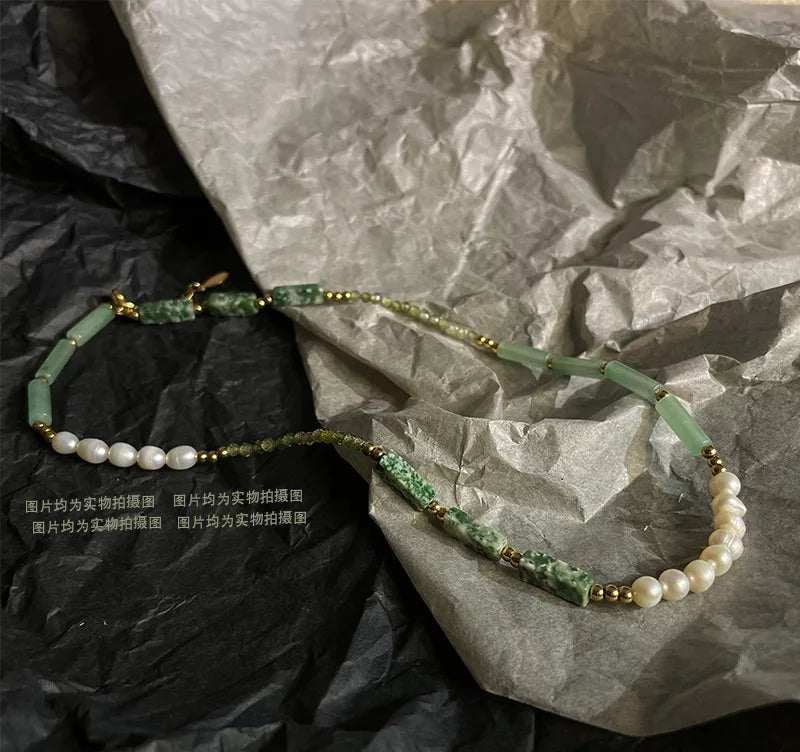 Certified ZZDIY104 Freshwater Pearl 5.0-6.0Mm Round C Semi-Finished Necklace Edison Pearl Strand