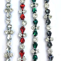 S244 Factory Supply Wholesale Trim Chain Rhinestones Crystal Rhinestone Chain Trim Cup for Garment Accessories