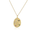 New Arrival 18k Gold Plated Necklace Women Jewelry Accessories Moon and Stars Necklace
