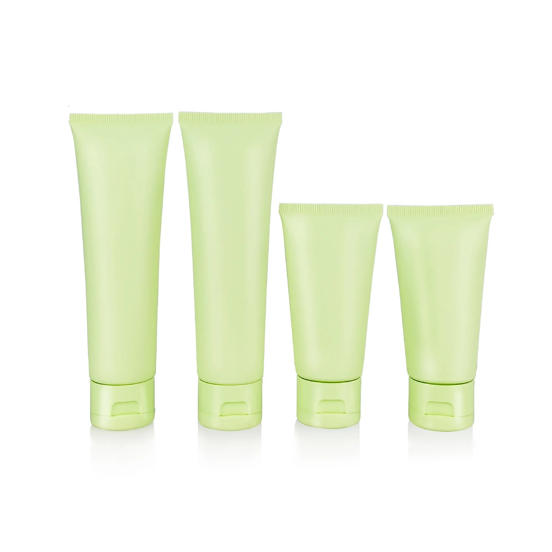 Vogue Matte Light Green 50ml/100ml Empty Cosmetic Tubes Soft Squeeze Soft Tube Packaging for Facial Cleanser Eye Face Masks