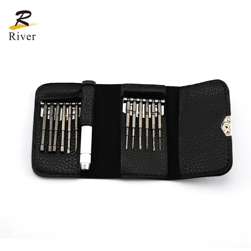 Optical Tool Kit Eyeglasses Repair Kit Precision Screw Driver Screwdriver Set With Pocket Leather Wallet