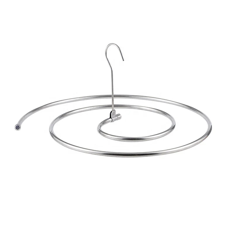 Multi-functional Space Saving Round Spiral Shaped 2m Bed Sheet Clothes Laundry Storage Hanger Quilt Drying Rack