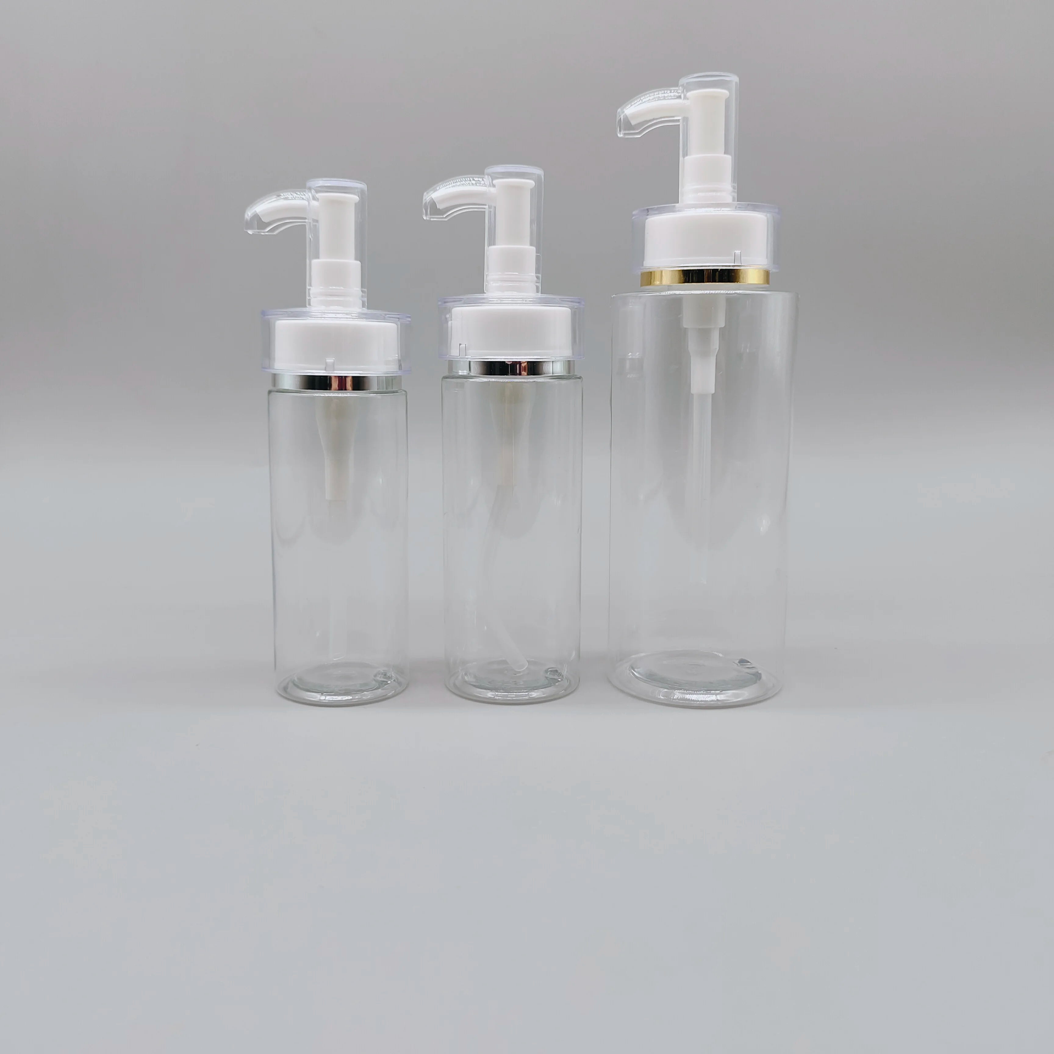 Luxury Cosmetics Plastic Bottles 100ml 120ml 250ml Shampoo Makeup Oil Face Lotion Cream Moisturizing Essential Serum