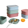 Rectangular Silicone Food Box Food Grade Silicone High Temperature Resist Leak Proof Snack Fruits Storage Box With Lid