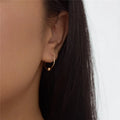 14K Gold Filled Hoops Earrings 25mm Circle Jewelry Minimalism Brincos Vintage Pendientes Oorbellen Boho Gold Earrings