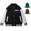 Fengway Custom Logo Embroidery Luxury Wool Men's Jacket for Basketball Baseball Winter Varsity Jacket Cotton Letterman Design