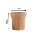 Round Terracotta Planter Plant Indoor Ceramic Flower Pots for Table