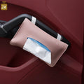 Tissue Box Case Holder Car Accessories Leather Tissue Organizer Dispenser Face Mask Dispenser Holder for Car