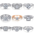 Heart Ring Hot Sale Wedding Band Engagement Silver Jewelry Women 925 Sterling Silver Zirconia Moissanite Rings Wedding Ring