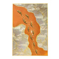 Nine Fish Three-Dimensional Modern Simple Porch Orange Decorative Living Room Light Luxury Vertical Hanging Painting