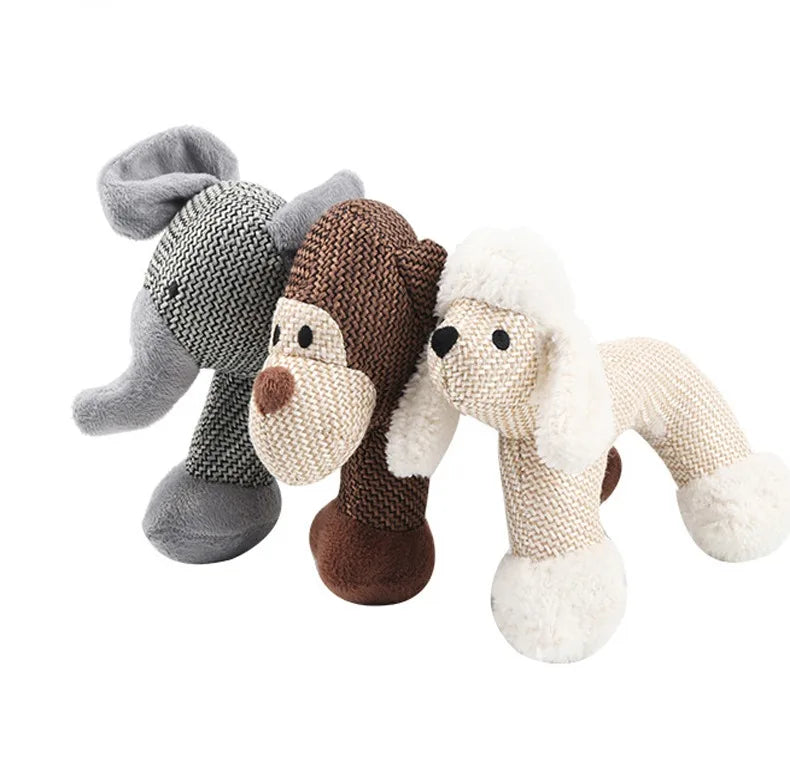 Manufacturer Wholesale Elephant Monkey Sheep Dog Short Plush Linen Toys