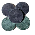 2023 New Fashion Home Bar Round Marble Style Absorbent White Coasters Set