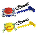 Hot Sale Eco-Friendly Outdoor Indestructible TPR Material Modern Simple Chewing Toy for Dogs Clean Teeth Camping Drawstring Ball
