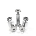 Custom Countersunk M2 M3 3mm Post Black Flat Head M6 8mm 90mm Stainless Steel Aluminium Brass Rivet Chicago Screw DIN Dome