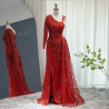 For Jancember LSCZ237 Exquisite Asymmetrical One-Shoulder Evening Prom Dresses 3D Full Sequins Ruched Floor-Length Beading