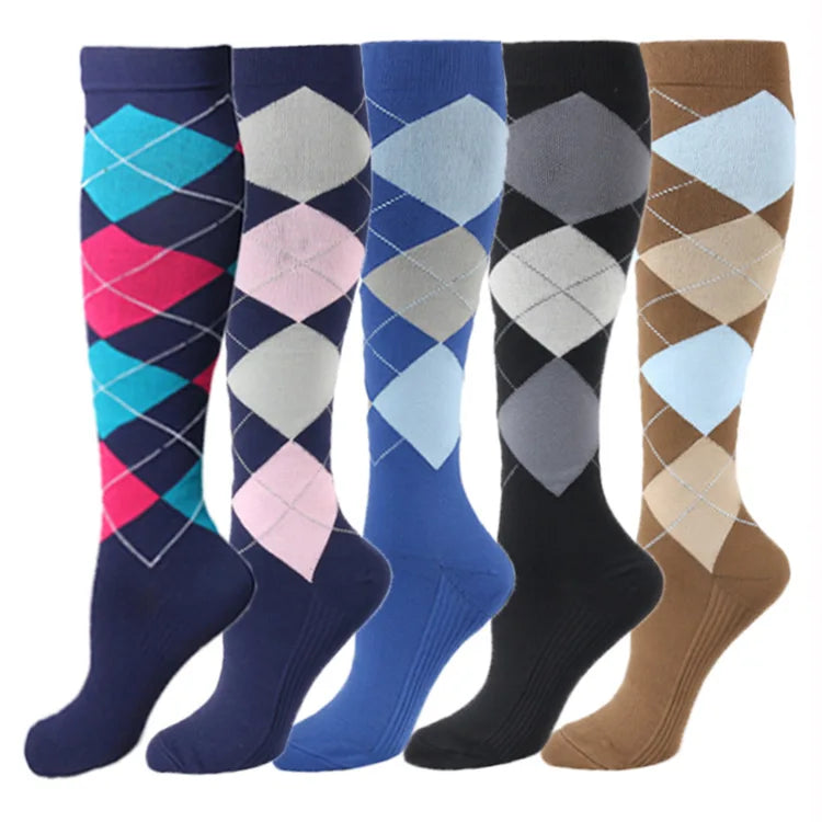Melenlt  Sport Socks for  Football Basketball Running Cycling Sport Socks Girls Knee High No slip Compression Socks